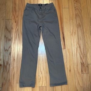 Jones New York Straight Leg Tan Pants